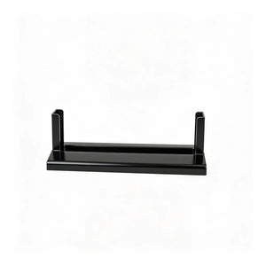 The Flow Fixed black stand front view with no wheels.