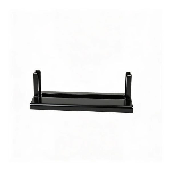 The Flow Fixed black stand front view with no wheels.