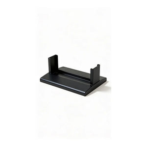 The Flow Fixed black stand side view with no wheels.